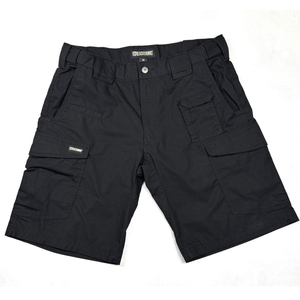 Blackhawk Pursuit Shorts Mens 36 Black Tactical Cargo Ripstop SP01 Outdoor Work
